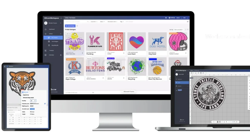 Workflow and Business Tools (WilcomWorkspace, Truesizer, Estimator)