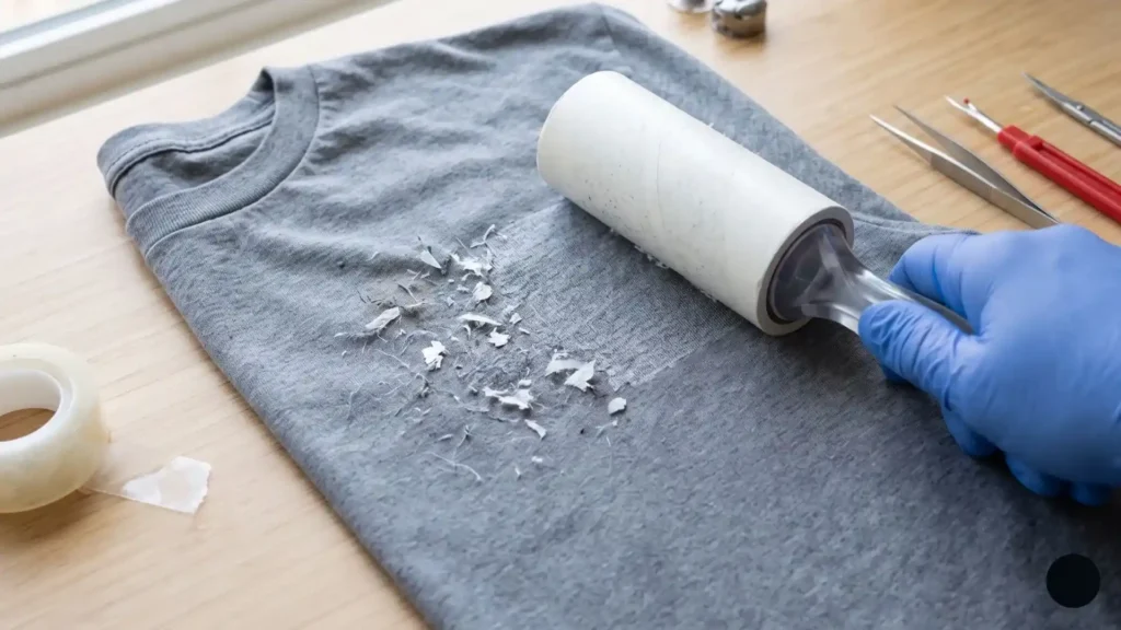 Cleaning Up the Leftover Thread and Stabilizer Backing