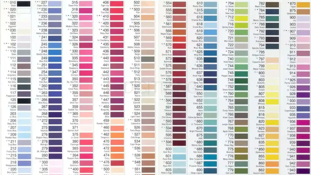 How to Read Gutermann Thread Color Codes