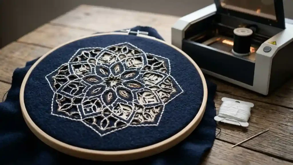 Laser Cut Embroidery