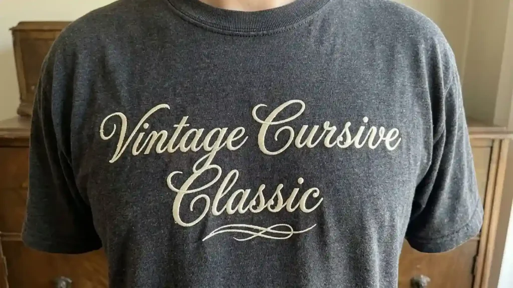Vintage Cursive Classic – Best for Retro Designs