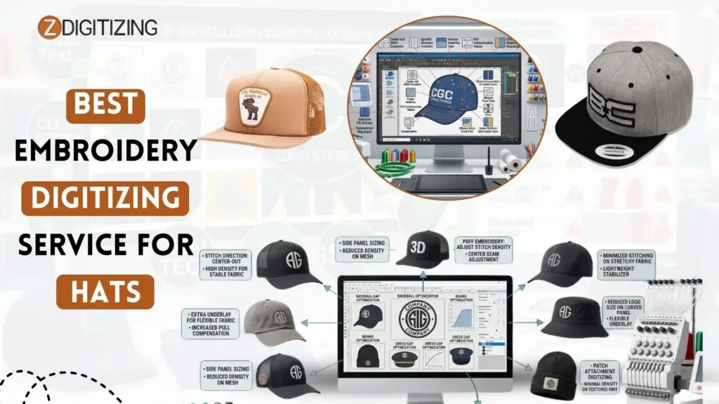 Best Embroidery Digitizing Service for Hats