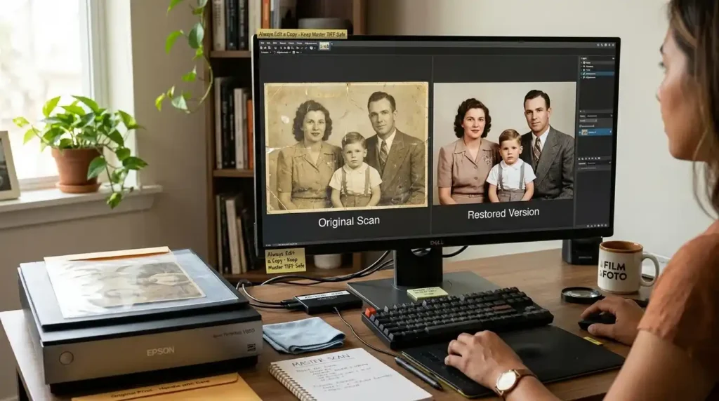 Can you restore old photos after digitizing them