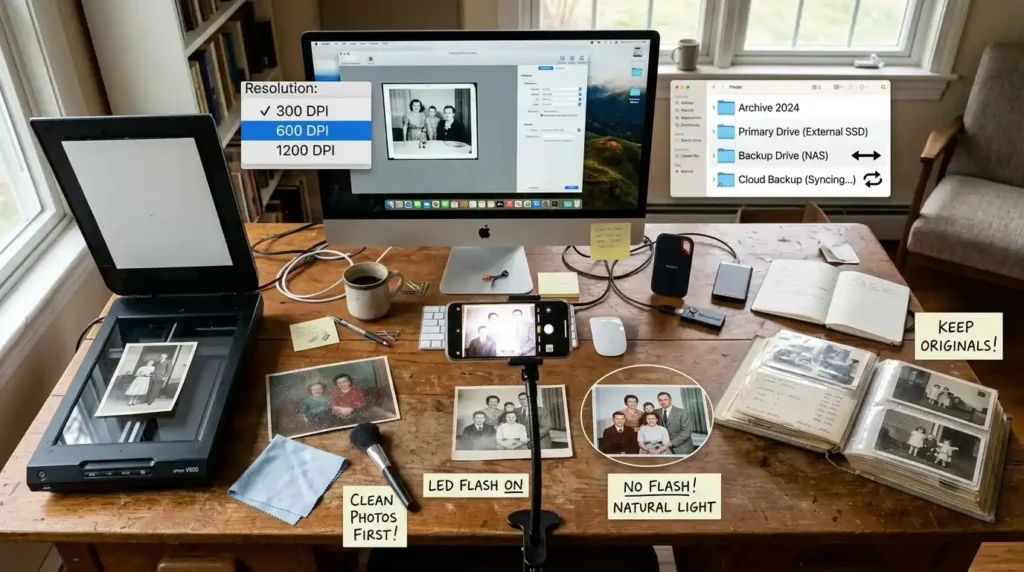 Common Mistakes to avoid when digitizing old photos