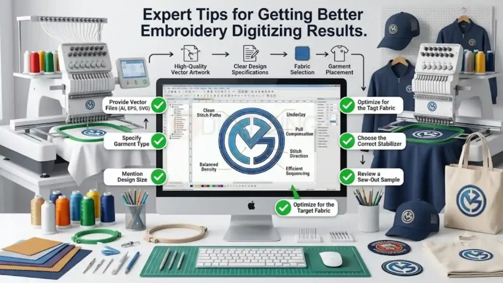 Expert Tips for Getting Better Embroidery Digitizing Results