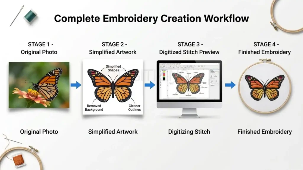 How to Create Embroidery Patterns for Different Types of Images