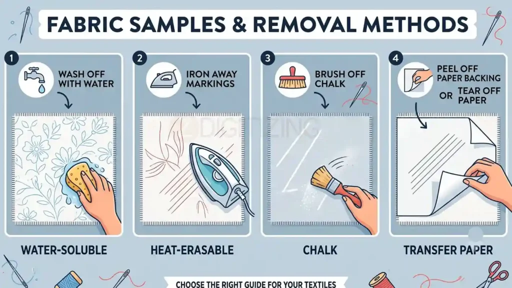 How to Remove Transfer Marks After Stitching