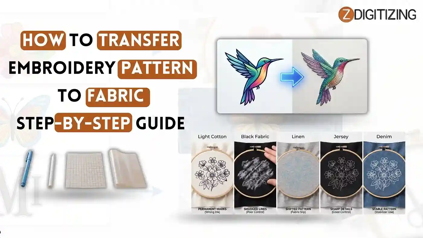 How to Transfer Embroidery Pattern to Fabric