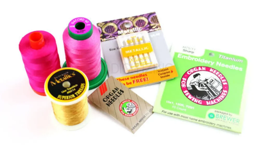 Threads, Needles, and Stabilizers for Machine Embroidery