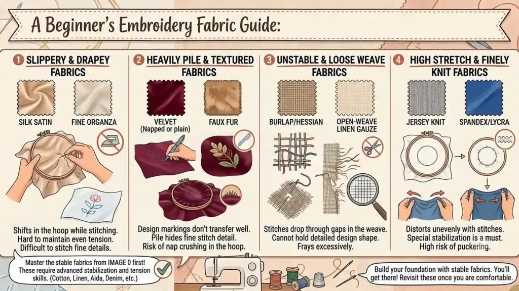 Fabrics Beginners Should Avoid