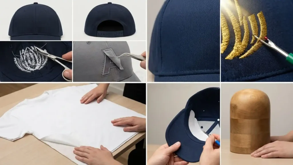 How to Remove Different Types of Embroidery from a Hat