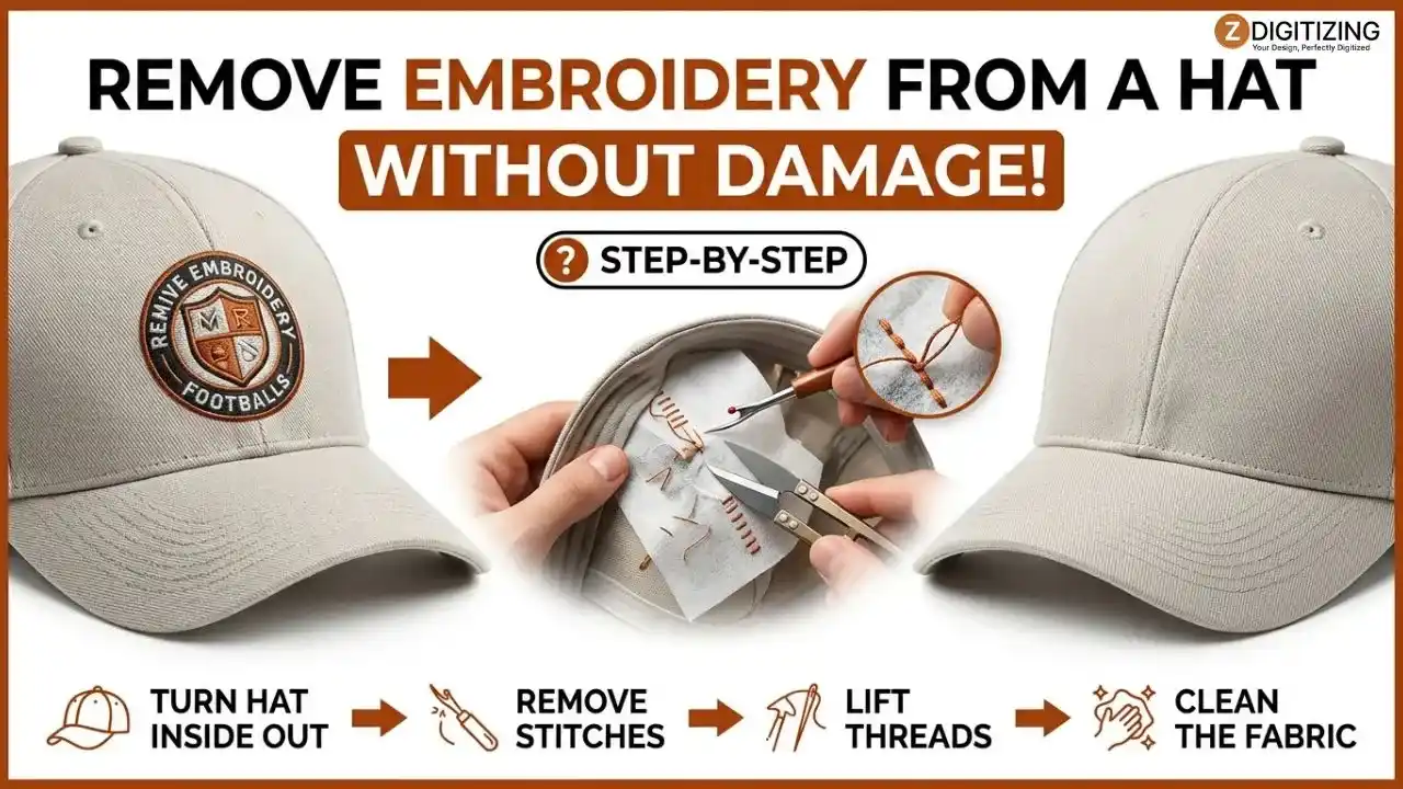 How to Remove Embroidery from a Hat