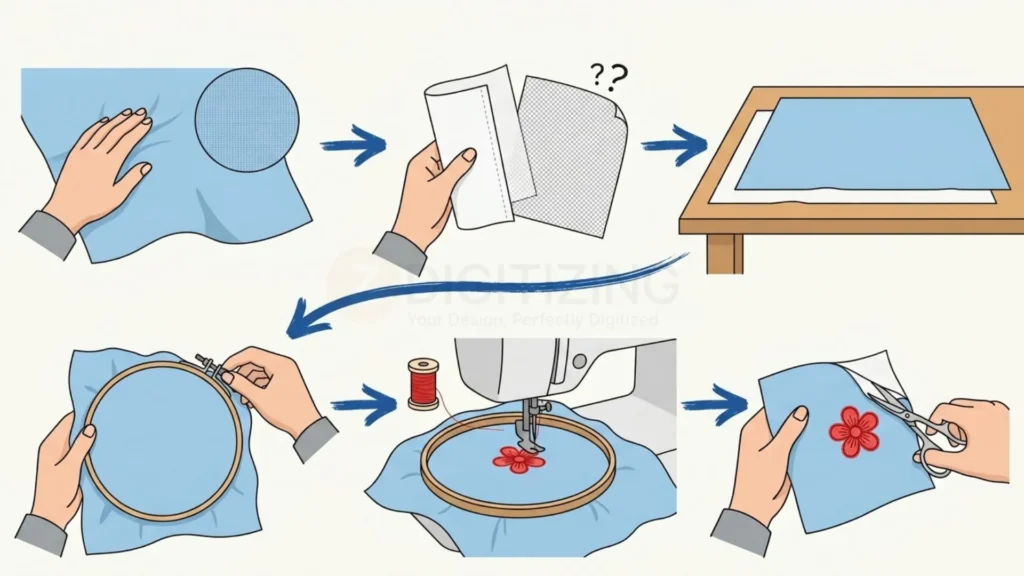 How to Use Embroidery Stabilizer Step by Step