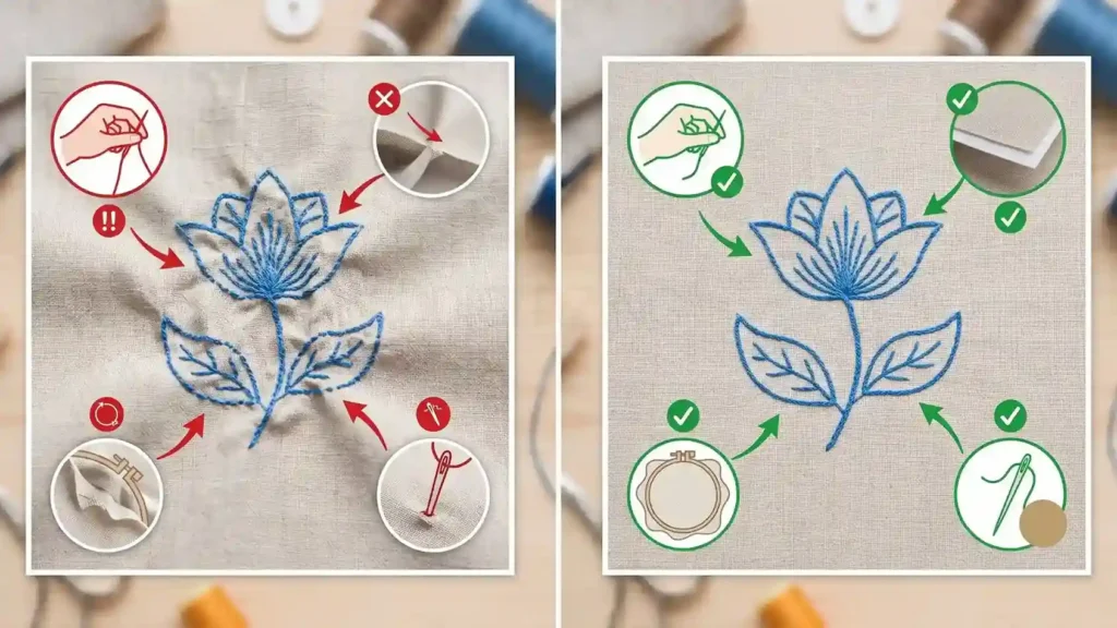 Preventing Fabric Puckering During Embroidery