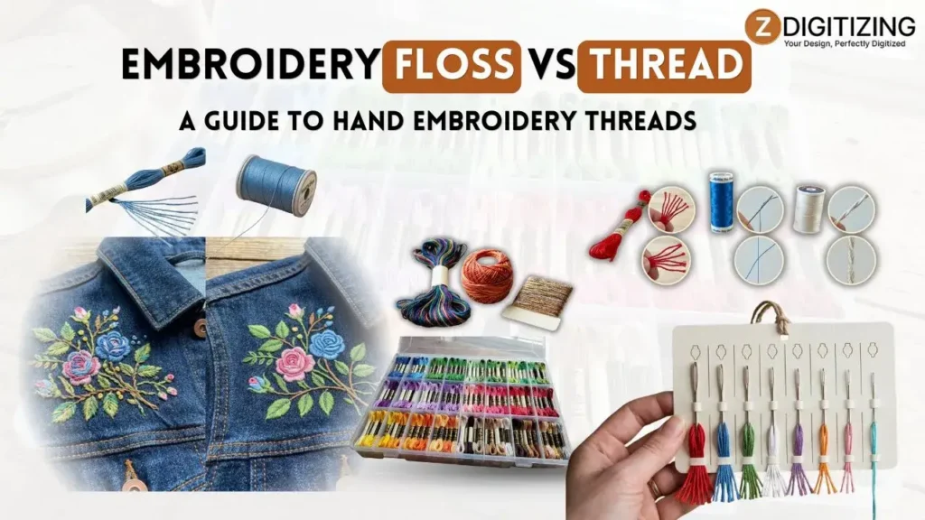 Embroidery Floss vs Thread