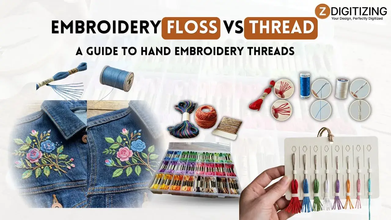 Embroidery Floss vs Thread
