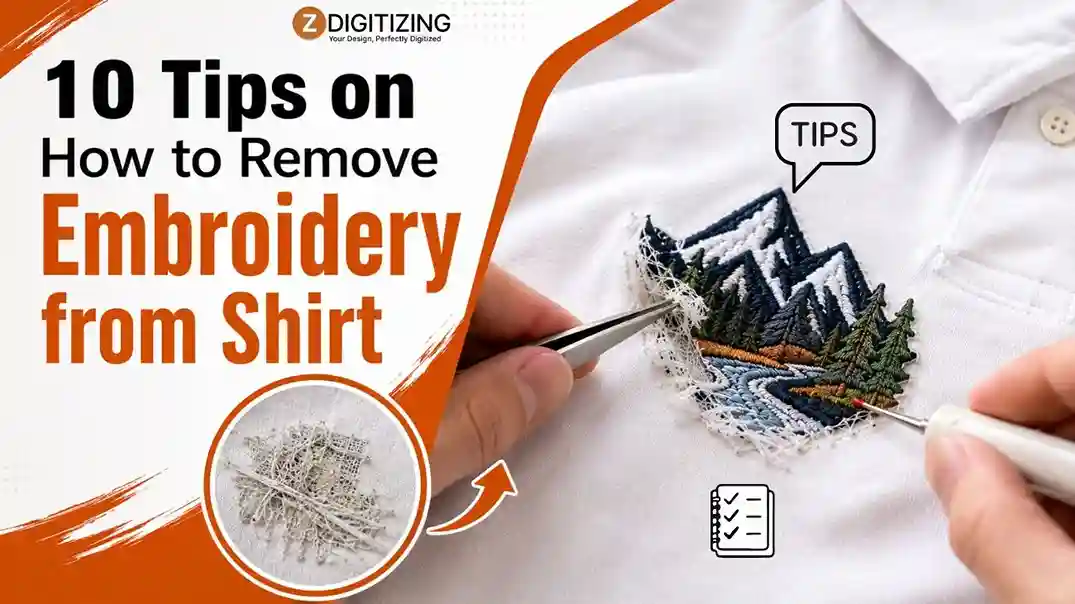 10 Tips on How to Remove Embroidery from Shirt