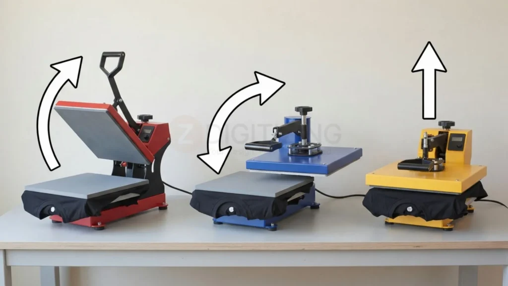 Clamshell vs. Swing-Away vs. Auto-Open Which Press Fits Your Needs