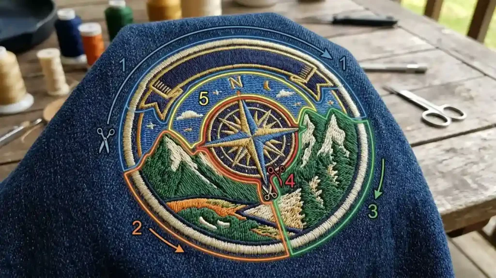 Divide Dense Embroidery Into Small Removal Areas