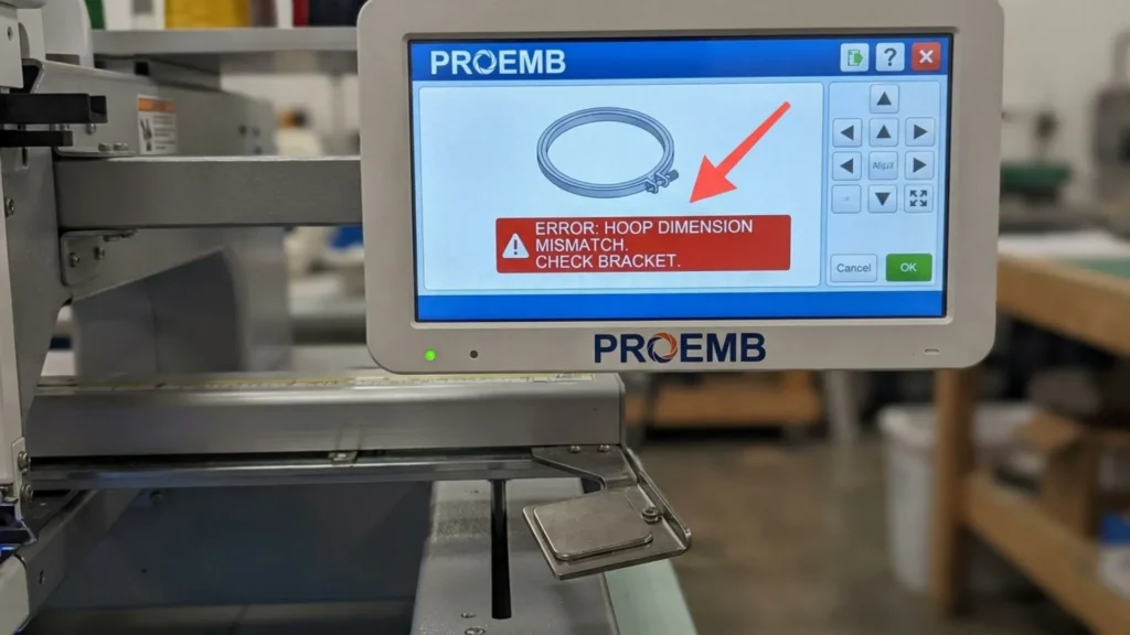 What Causes a PROEMB Embroidery Machine Hoop Error